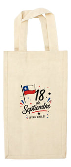 Bolsa De Algodon Para 2 Vinos Fiestas Patrias