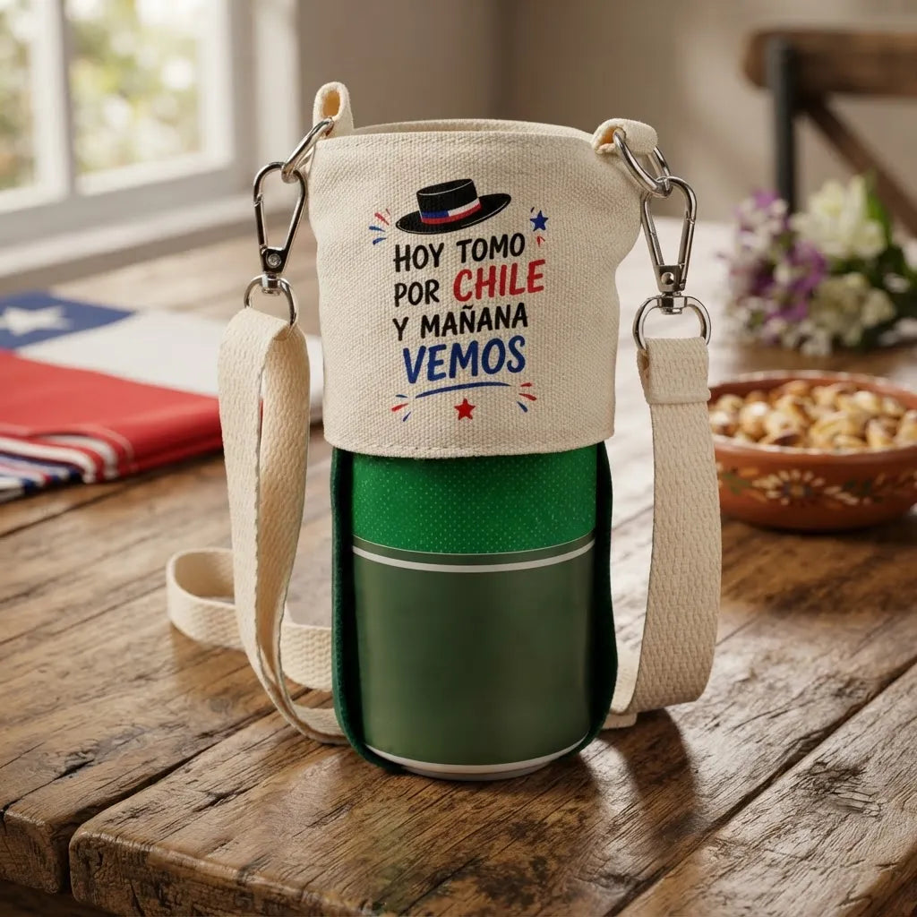 Portalata Y Botellas De Algodón Fiestas Patrias