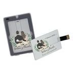 Pendrive Personalizado Para Fotos Y Videos De Matrimonio Plateado Matrimonio