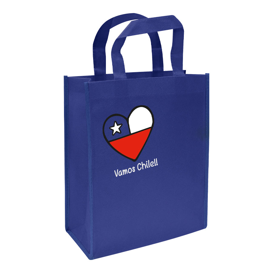 Bolsa TNT “Vamos Chile” 40×30 cm – Reutilizable para Fiestas Patrias y Eventos