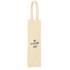Bolsa Botella Vino 100% Algodón Canvas