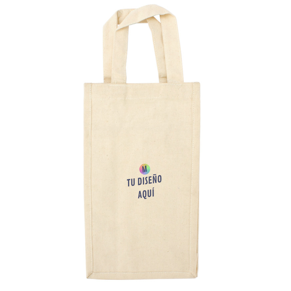 Bolsa 2 Botellas Vino 100% Algodón