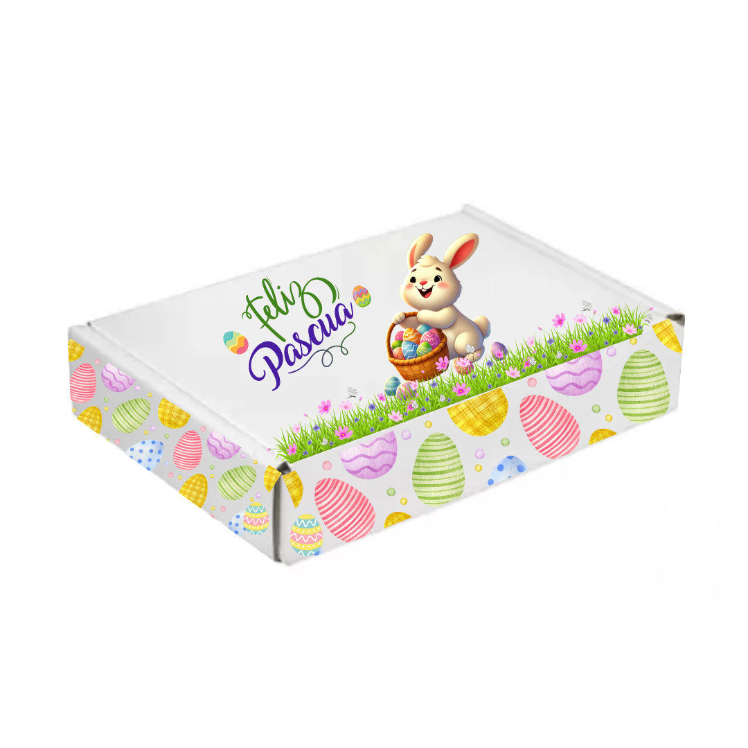 Pack 12 Cajas pequeñas conejito de pascua