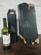Caja autoarmable con asas, para 1 botella de Vino