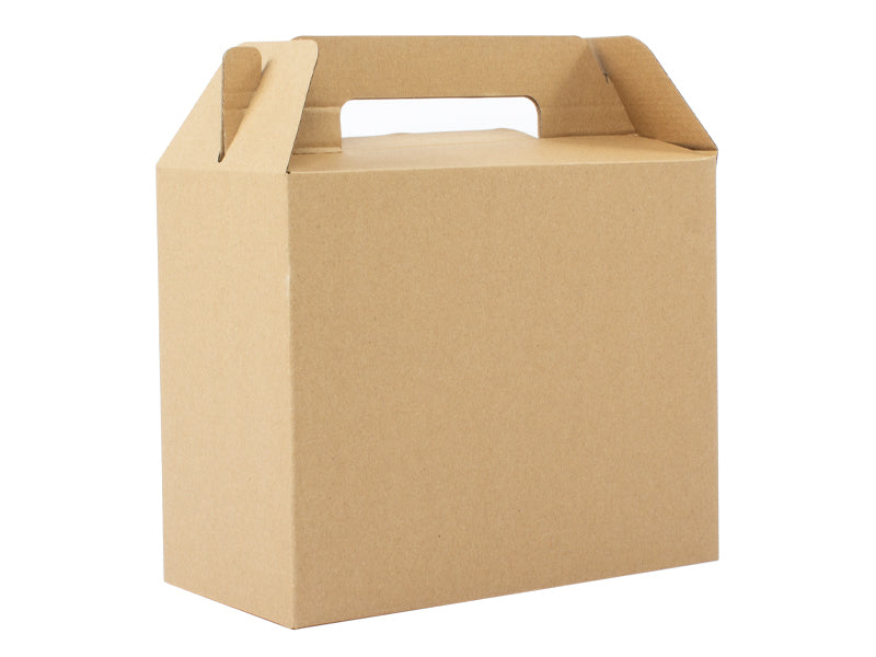 Caja autoarmable con asas, 25x20x12 cm