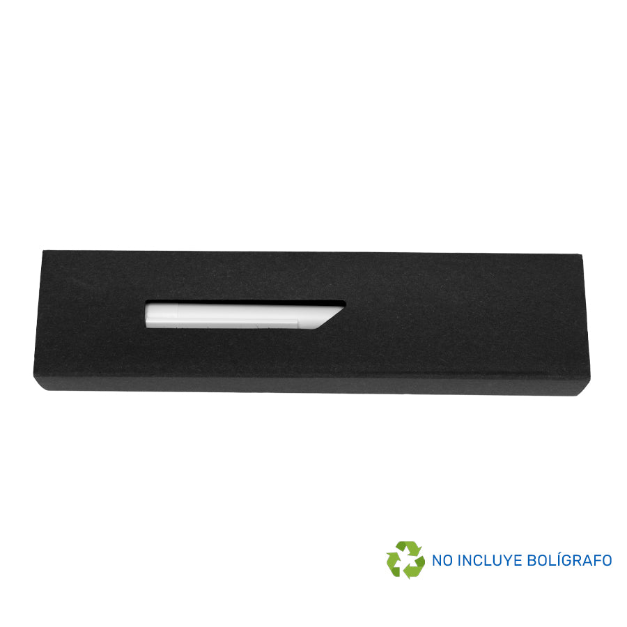 Estuche Porta-Lápiz o Bolígrafo, en cartón negro.