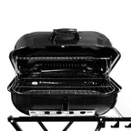 Parrilla Portátil Plegable con Ruedas – Ideal para Camping, Picnic y Fiestas Patrias