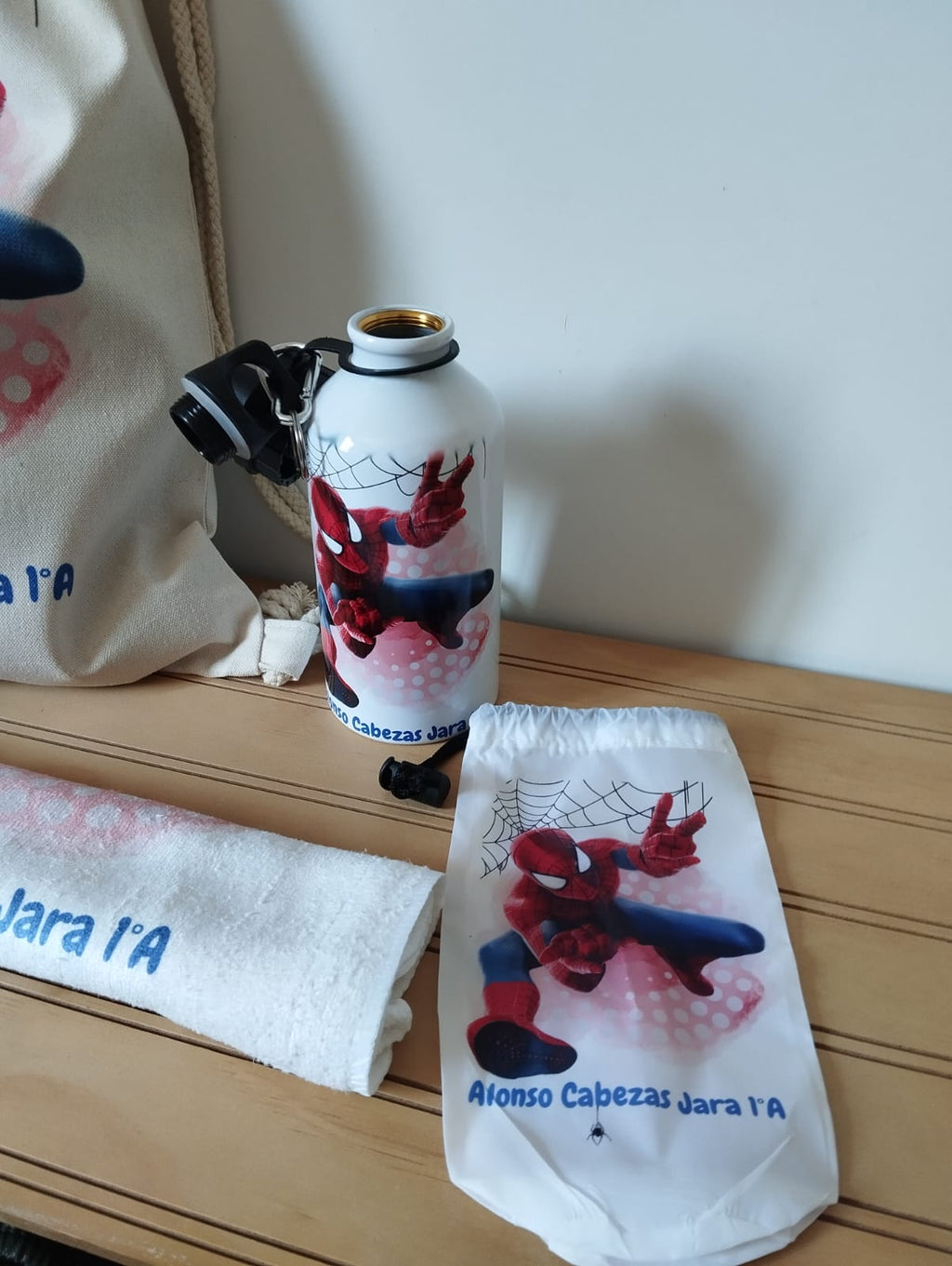 PACK DEPORTIVO TOALLA + MORRAL + BOTELLAPERSONALIZADA