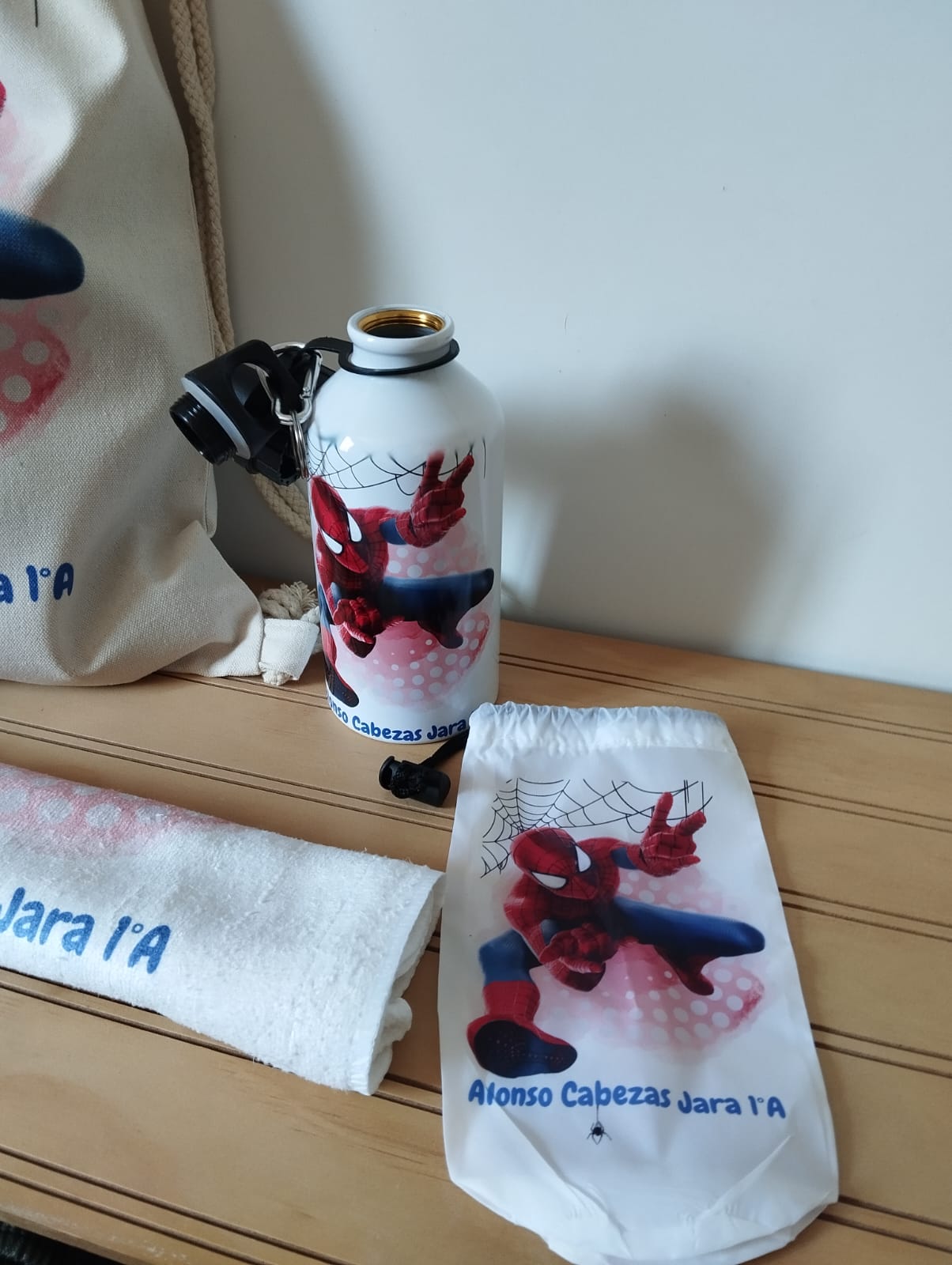 PACK DEPORTIVO TOALLA + MORRAL + BOTELLAPERSONALIZADA
