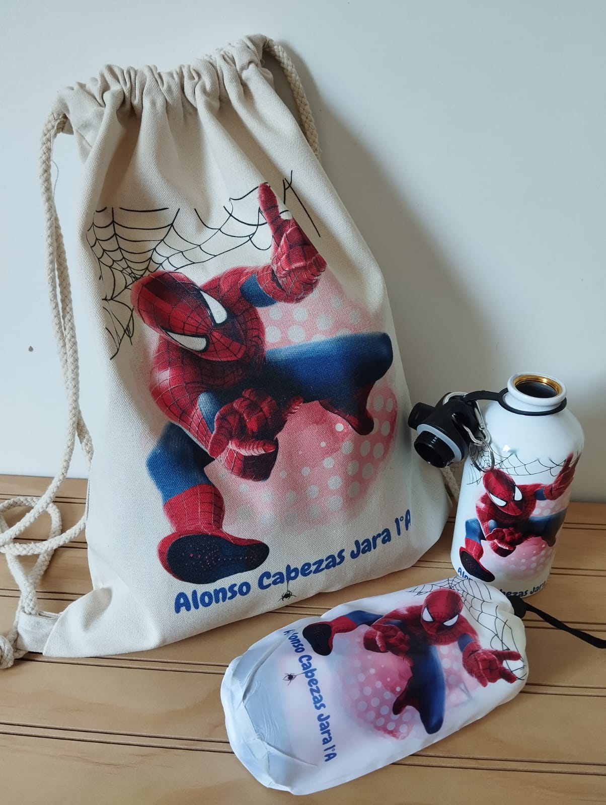 PACK DEPORTIVO TOALLA + MORRAL + BOTELLAPERSONALIZADA