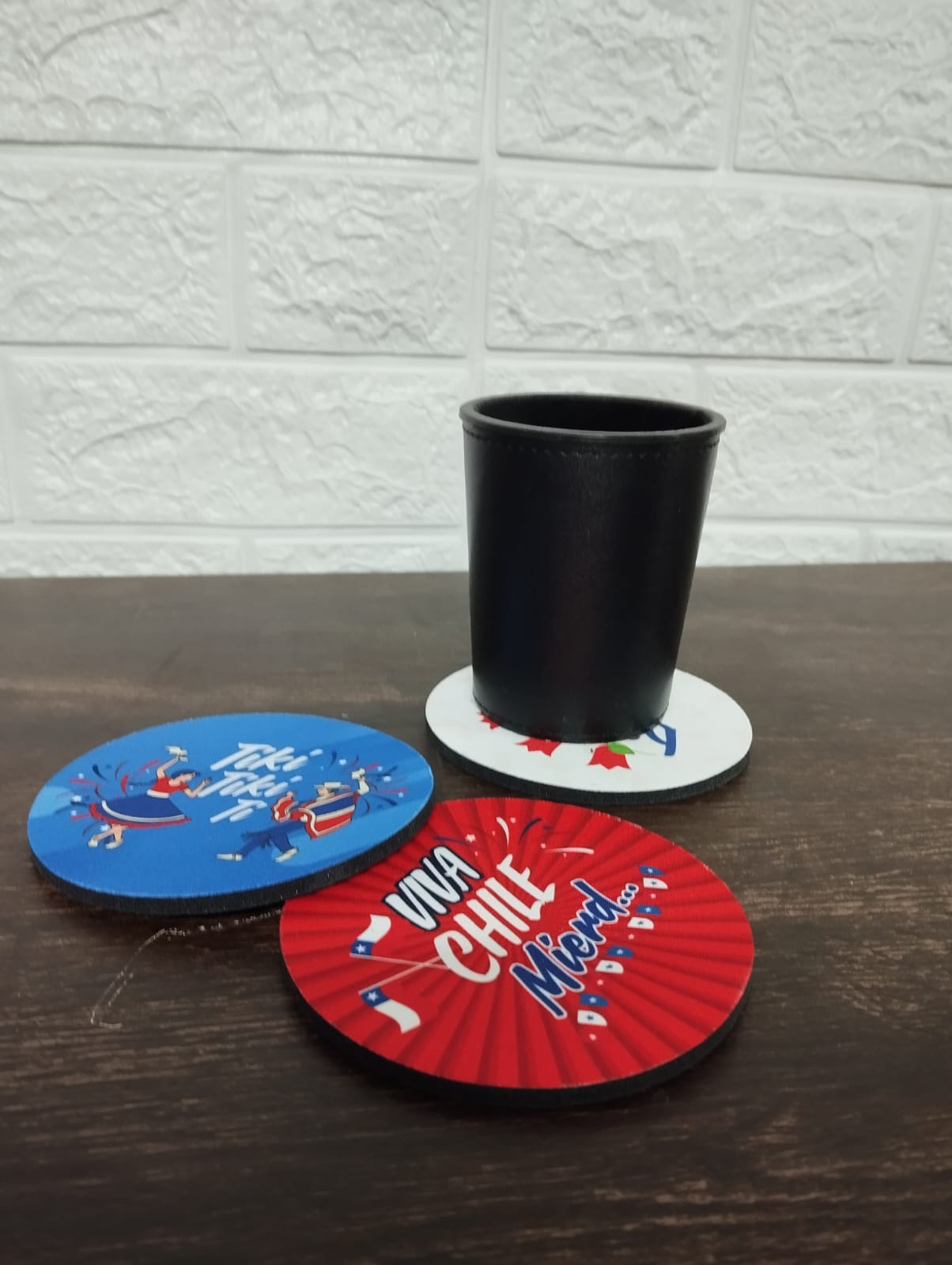 Posavasos Fiestas Patrias Chile (Pack 6unidades)