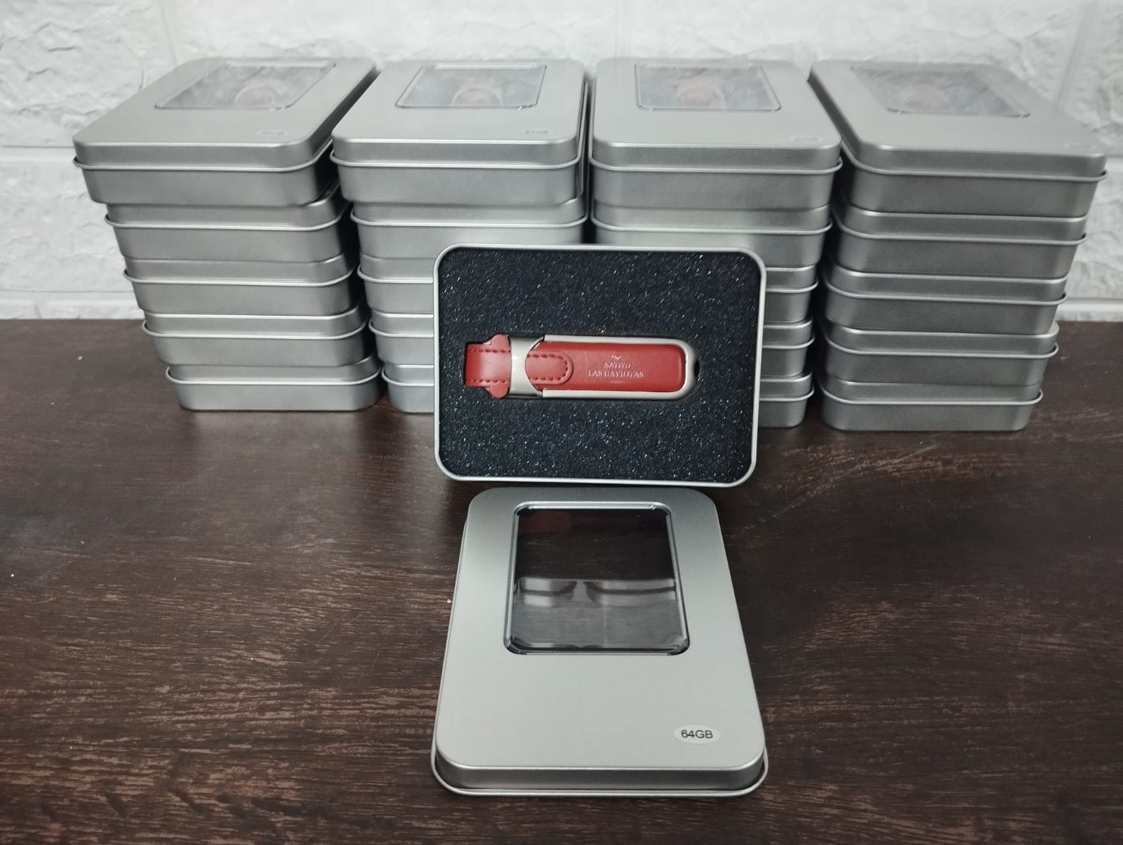 USB Pendrive 64GB de Cuero PERSONALIZADO