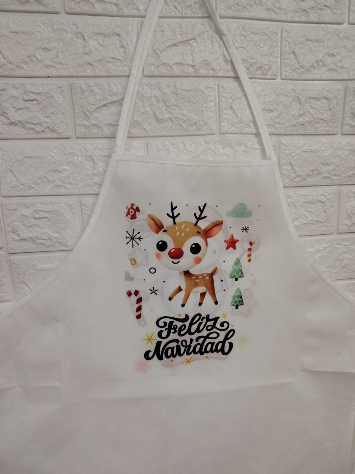Delantal Navideño de Poliéster