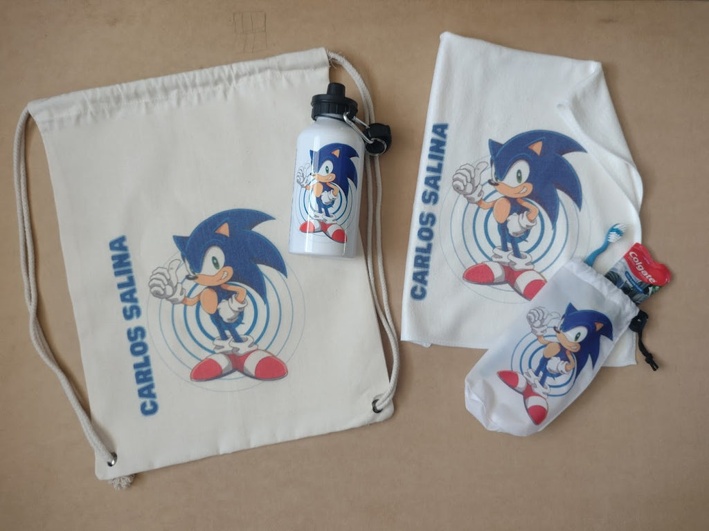 PACK DEPORTIVO TOALLA + MORRAL + BOTELLAPERSONALIZADA