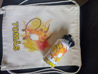 PACK MORRAL ALGODÓN + BOTELLA DE AGUA PERSONALIZADOS