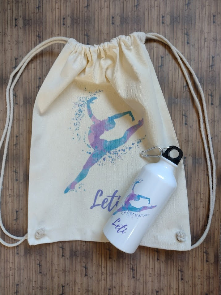 PACK MORRAL ALGODÓN + BOTELLA DE AGUA PERSONALIZADOS