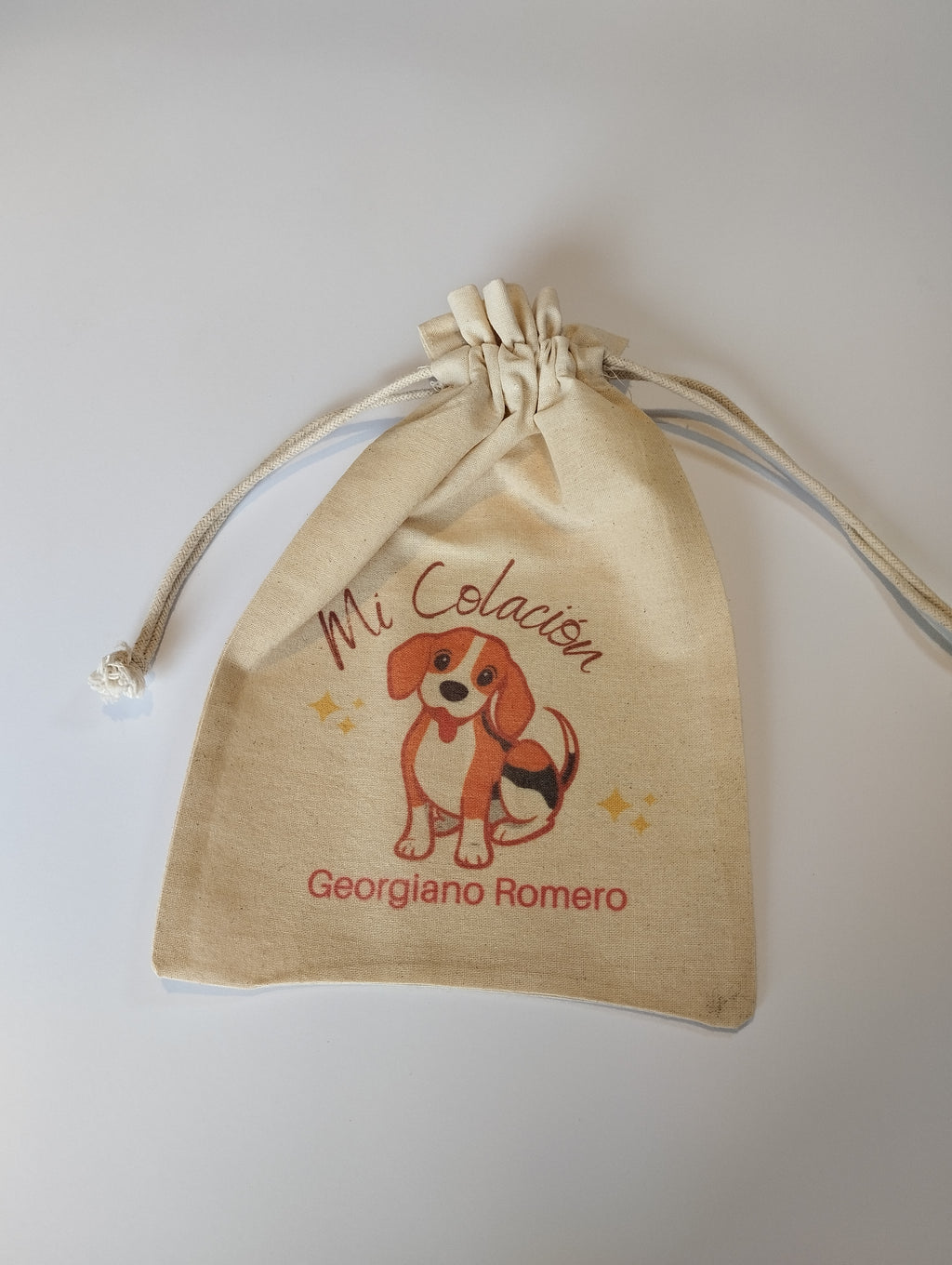 Saquito de algodón personalizado para la colación