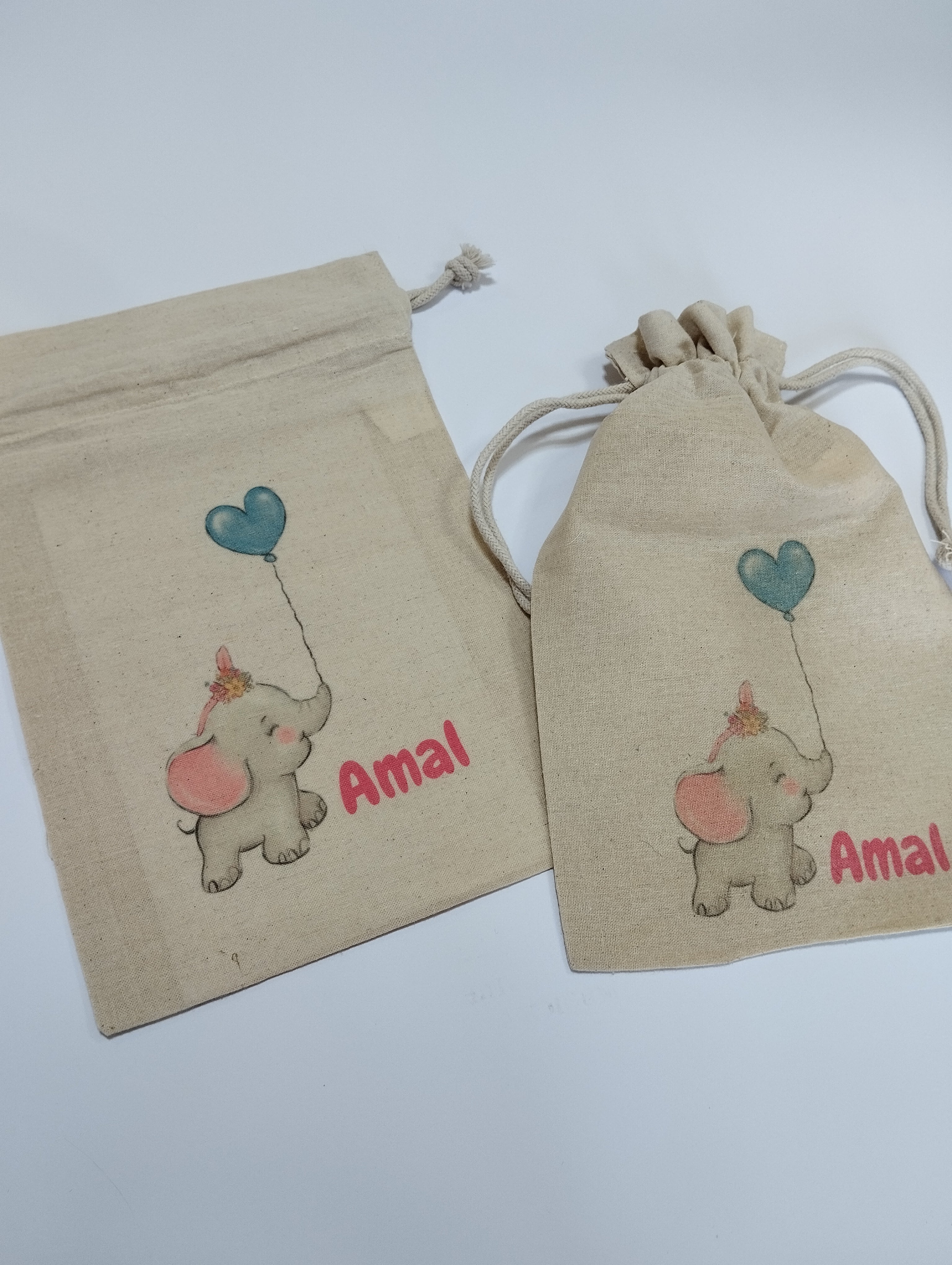 Saquito de algodón personalizado para la colación