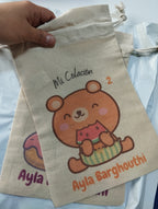Saquito de algodón personalizado para la colación