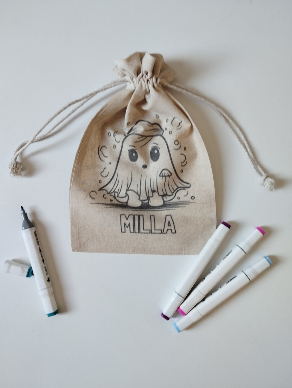 SACO PINTABLE PARA DULCES DE HALLOWEEN