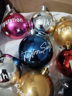 ESFERAS NAVIDEÑAS PERSONALIZADAS PARA ÁRBOL