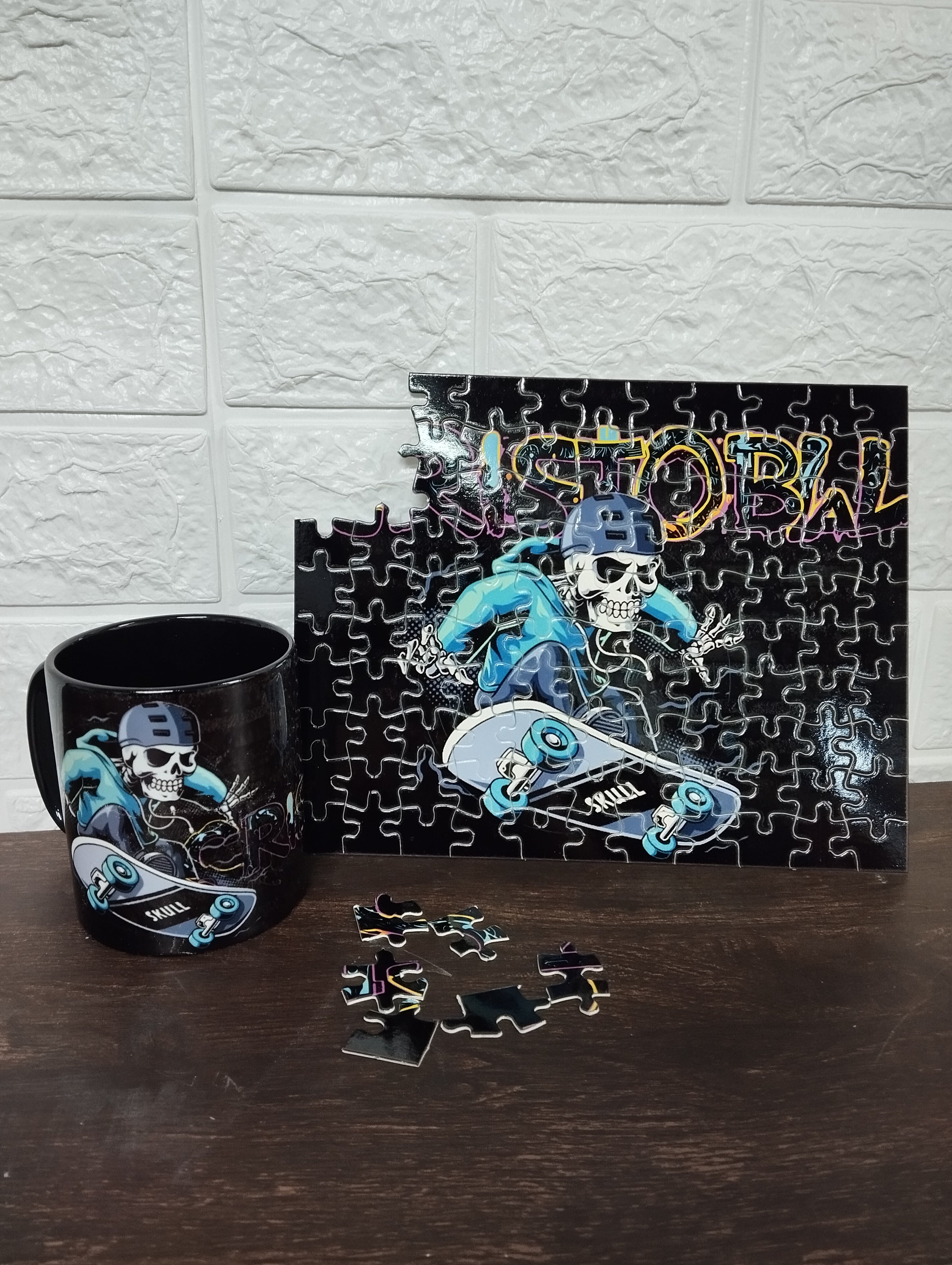 Taza más rompecabezas personalizado