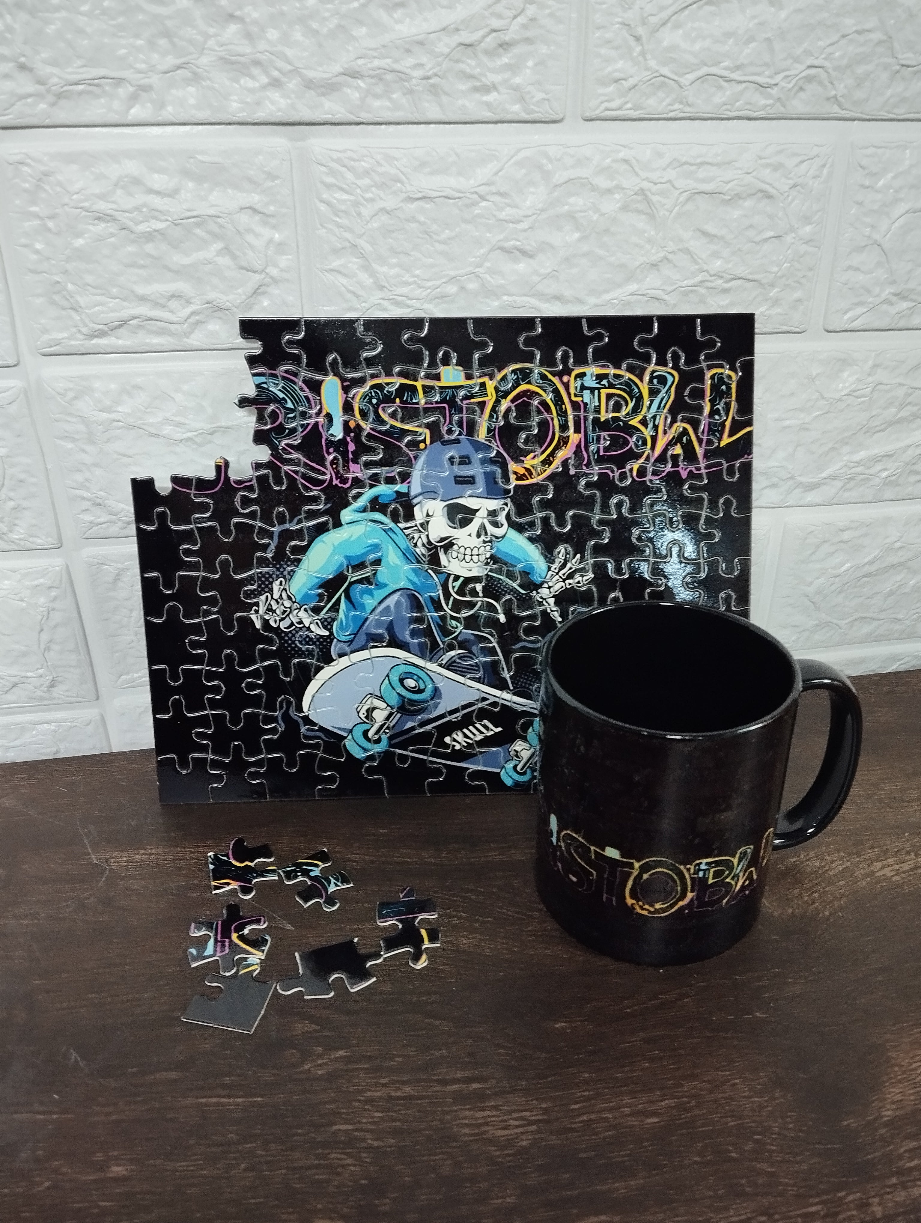 Taza más rompecabezas personalizado
