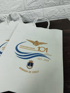BOLSA DE PAPEL KRAFT BLANCA 30X22X10