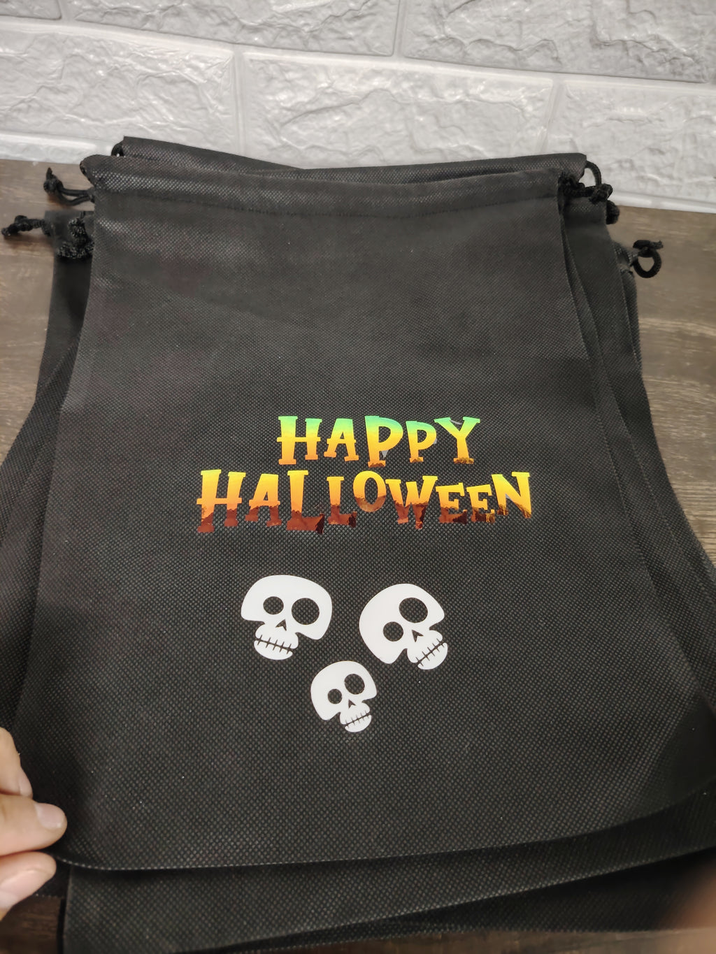 PACK 12U BOLSAS SURTIDAS DE TNT PARA DULCES DE HALLOWEEN