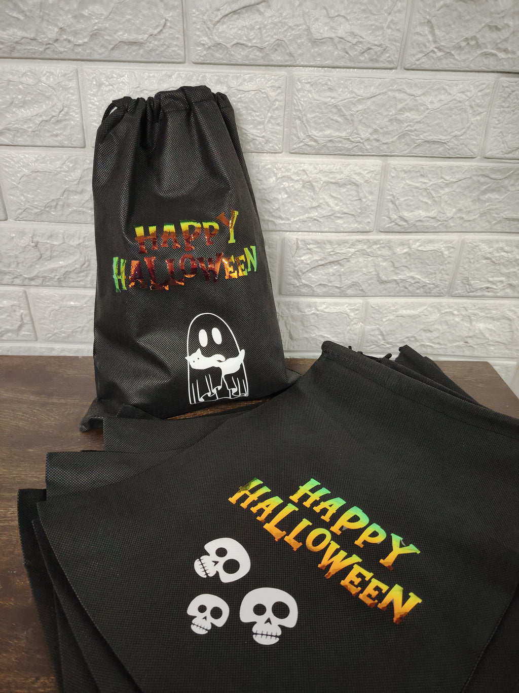PACK 12U BOLSAS SURTIDAS DE TNT PARA DULCES DE HALLOWEEN