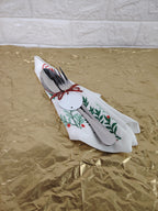 Pack de 6 Servilletas de Tela Blanca para Navidad