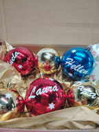 ESFERAS NAVIDEÑAS PERSONALIZADAS PARA ÁRBOL
