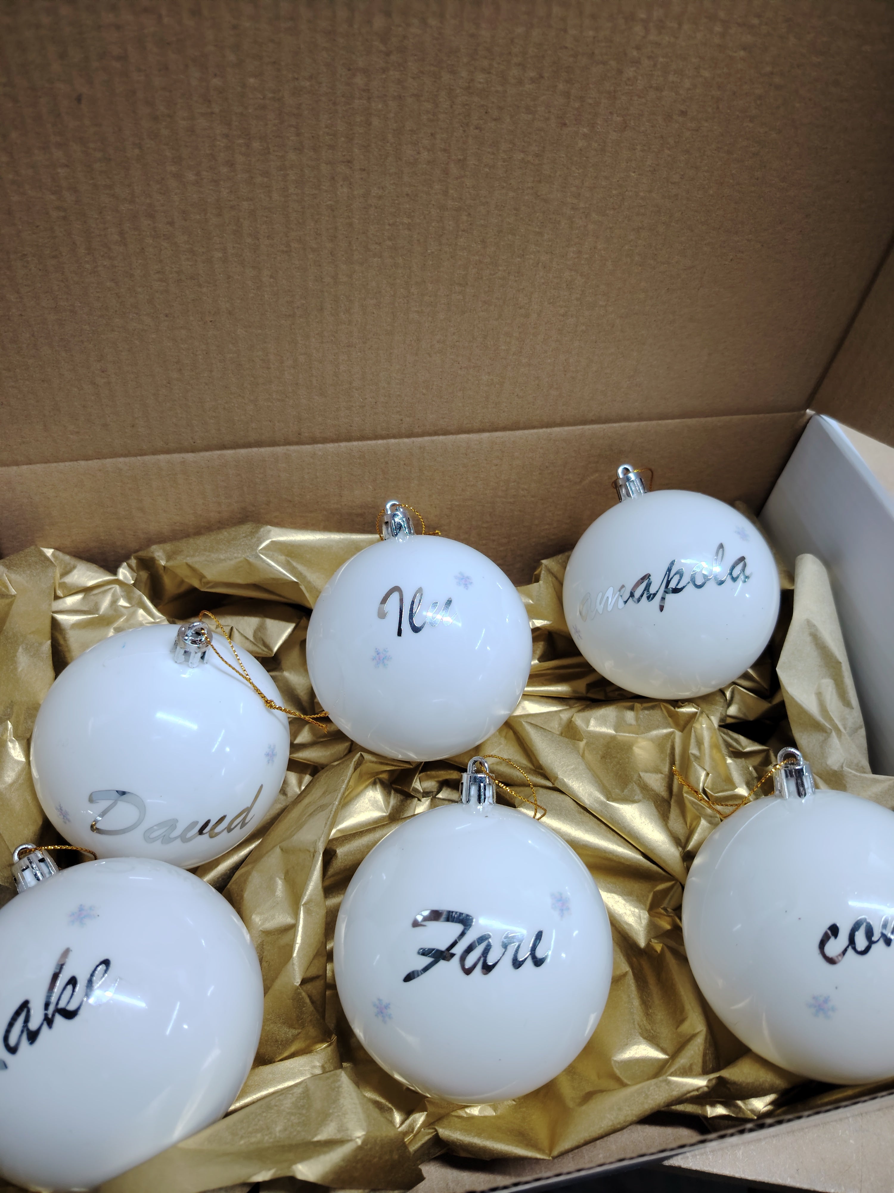 ESFERAS NAVIDEÑAS PERSONALIZADAS PARA ÁRBOL