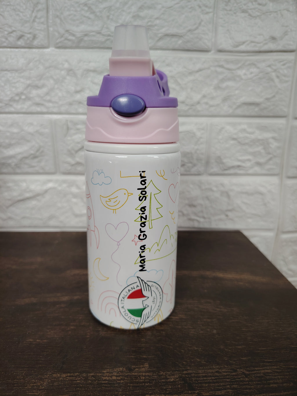 BOTELLA DE AGUA PARA NIÑOS PERSONALIZADA