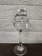 Set de Copas "Feliz Navidad y Próspero Año Nuevo"