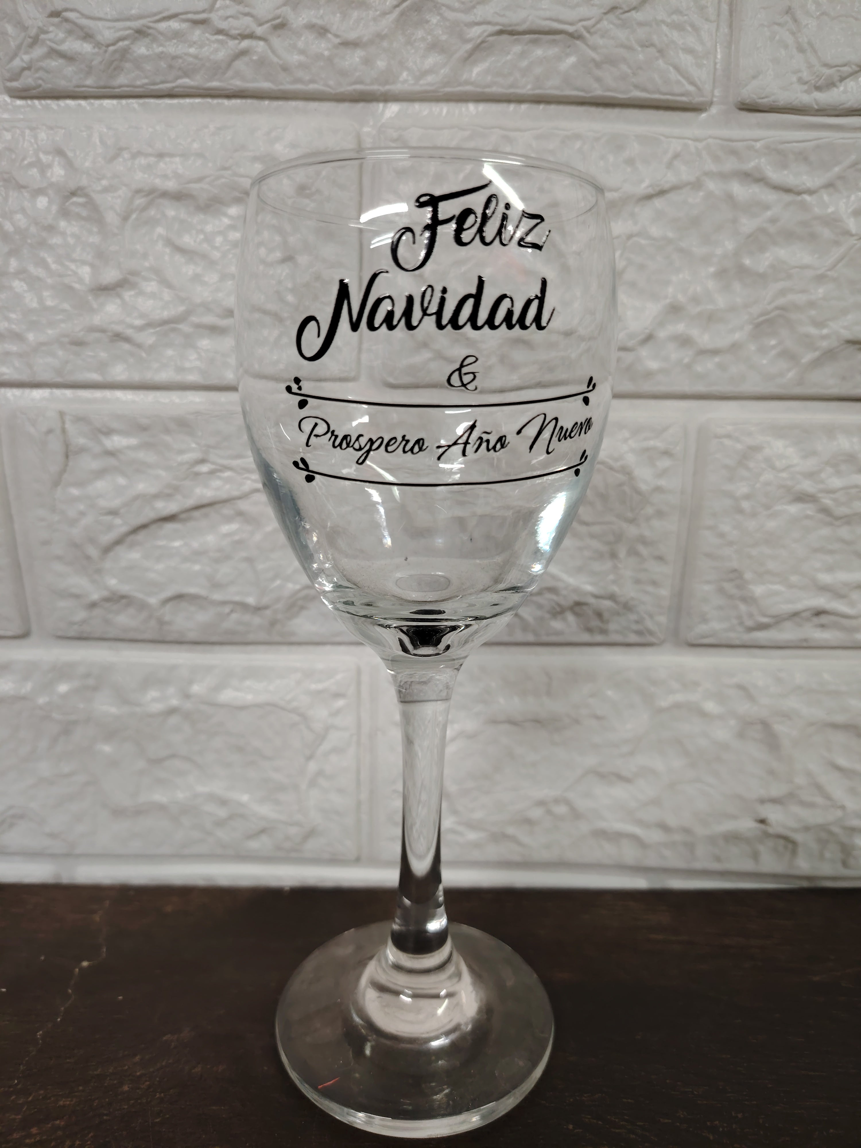 Set de Copas "Feliz Navidad y Próspero Año Nuevo"