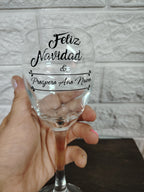 Set de Copas "Feliz Navidad y Próspero Año Nuevo"