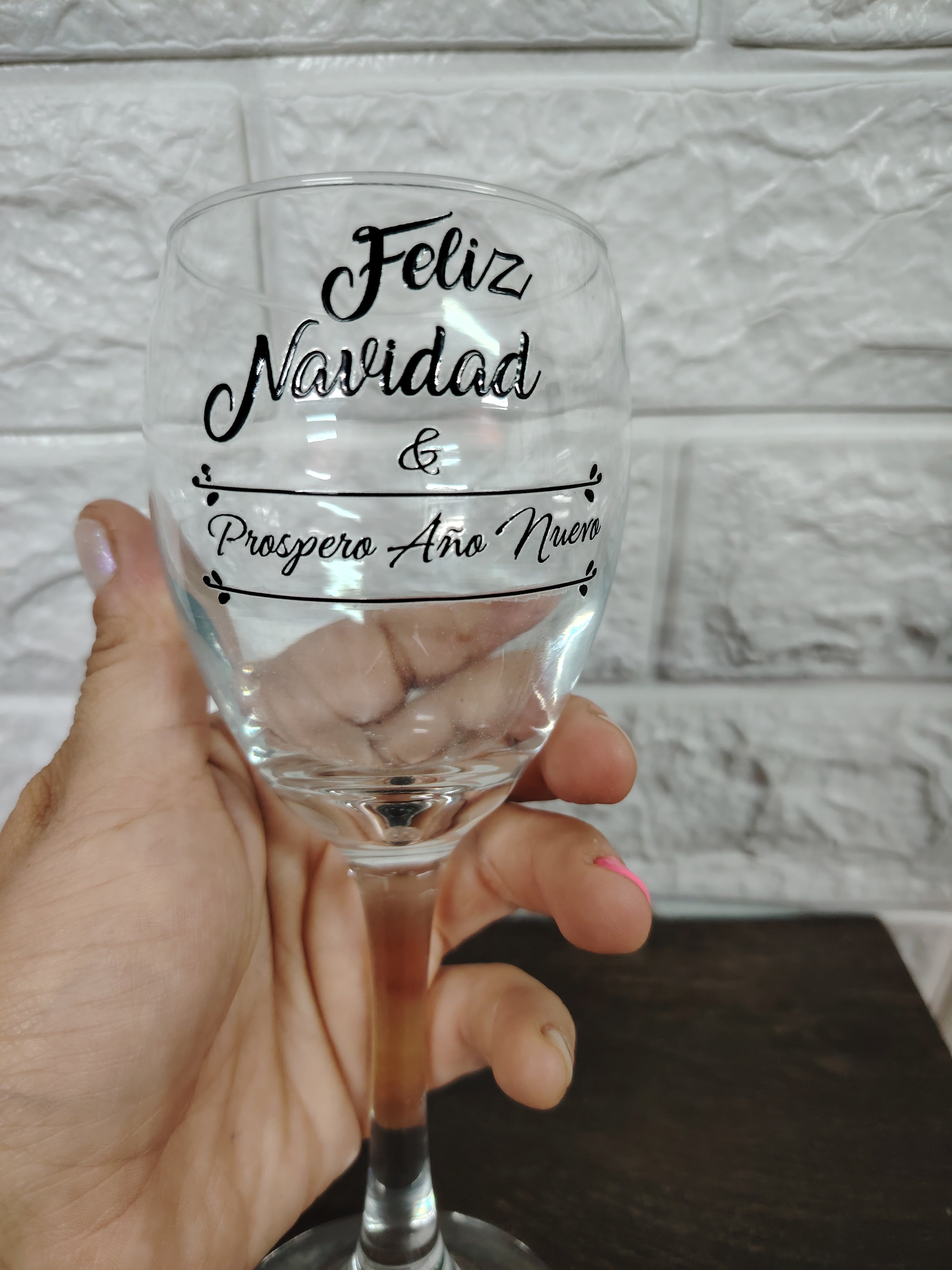 Set de Copas "Feliz Navidad y Próspero Año Nuevo"