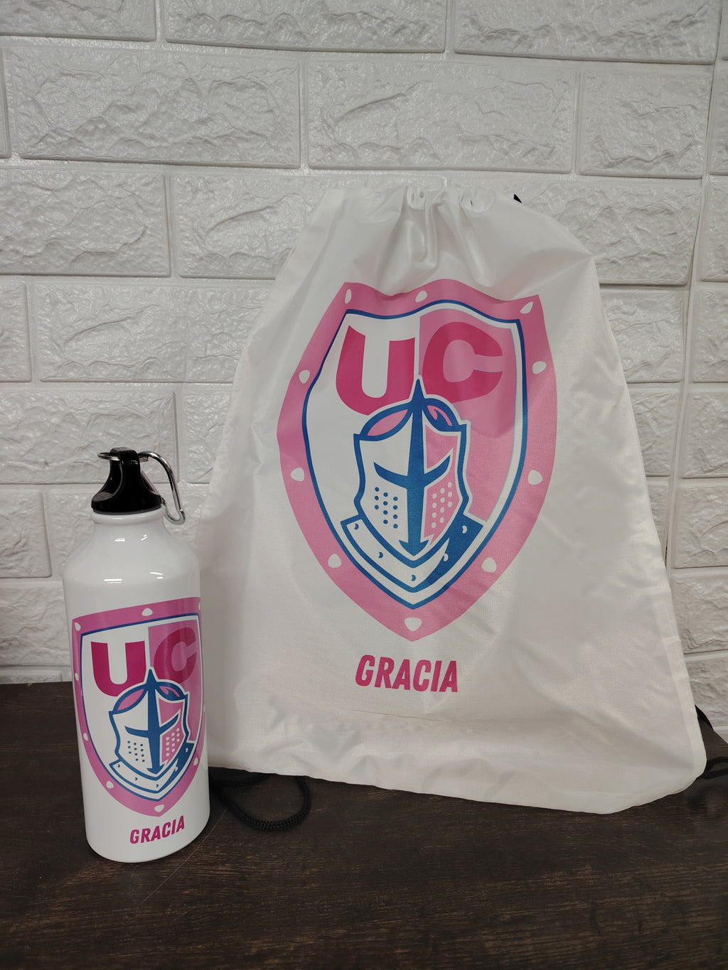 PACK MORRAL POLIESTER + BOTELLA PERSONALIZADOS