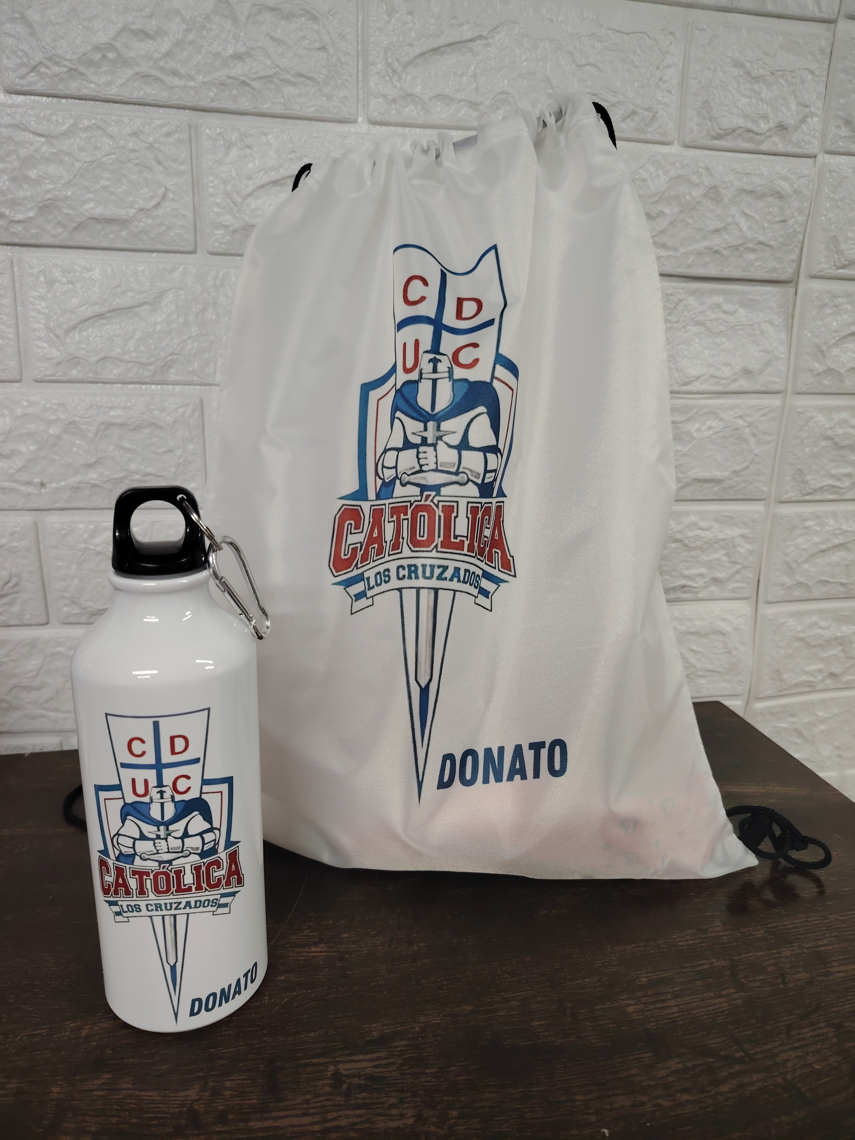PACK MORRAL POLIESTER + BOTELLA PERSONALIZADOS