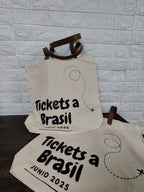 Bolsa de Compras 10oz Canvas asas Cuero