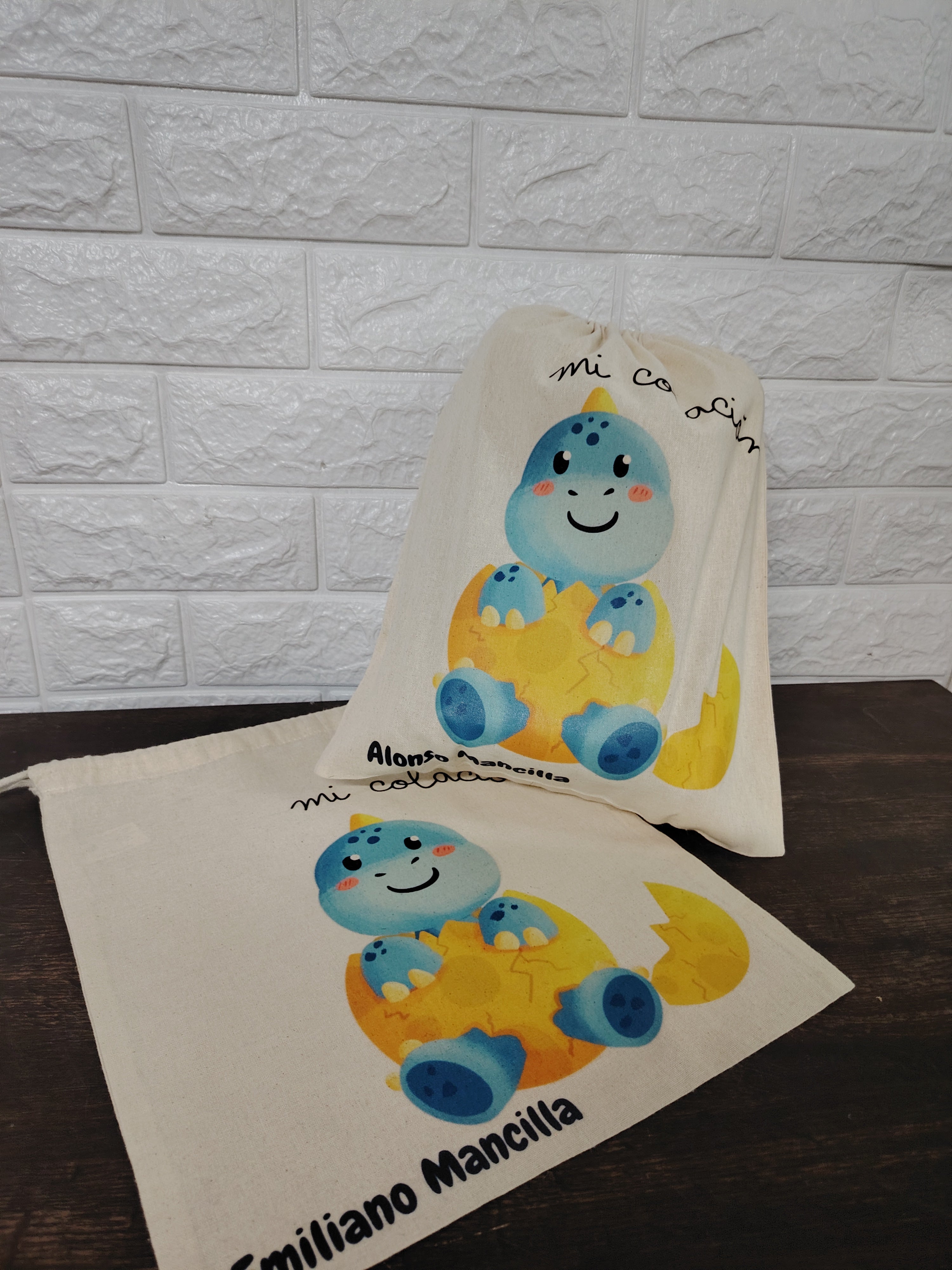 Saquito de algodón personalizado para la colación