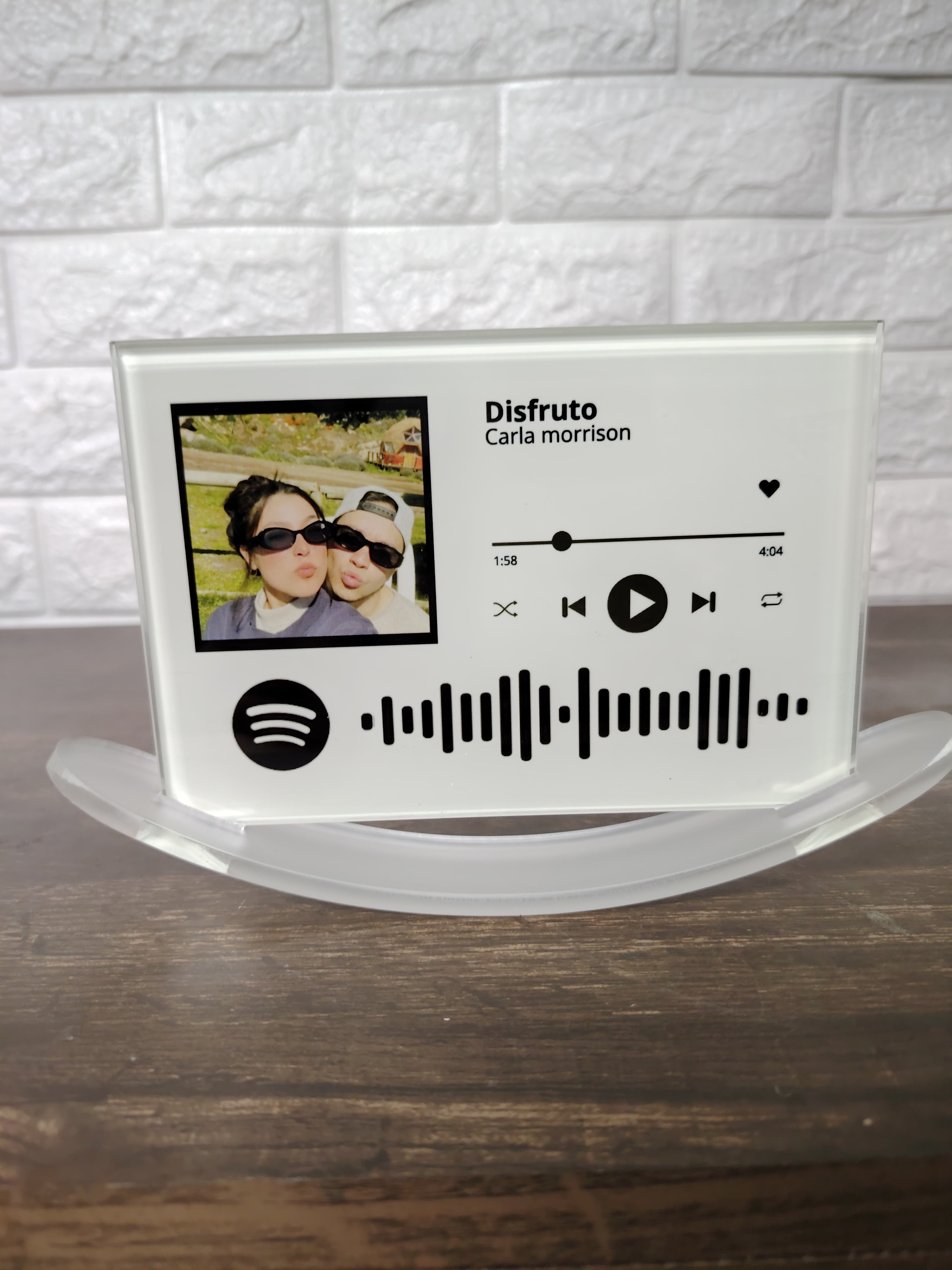 Porta-Retrato Balancín canción de spotify personalizada