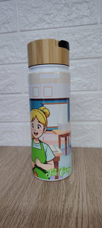 Botella termica Tapa de  Bambú Día de la Madre