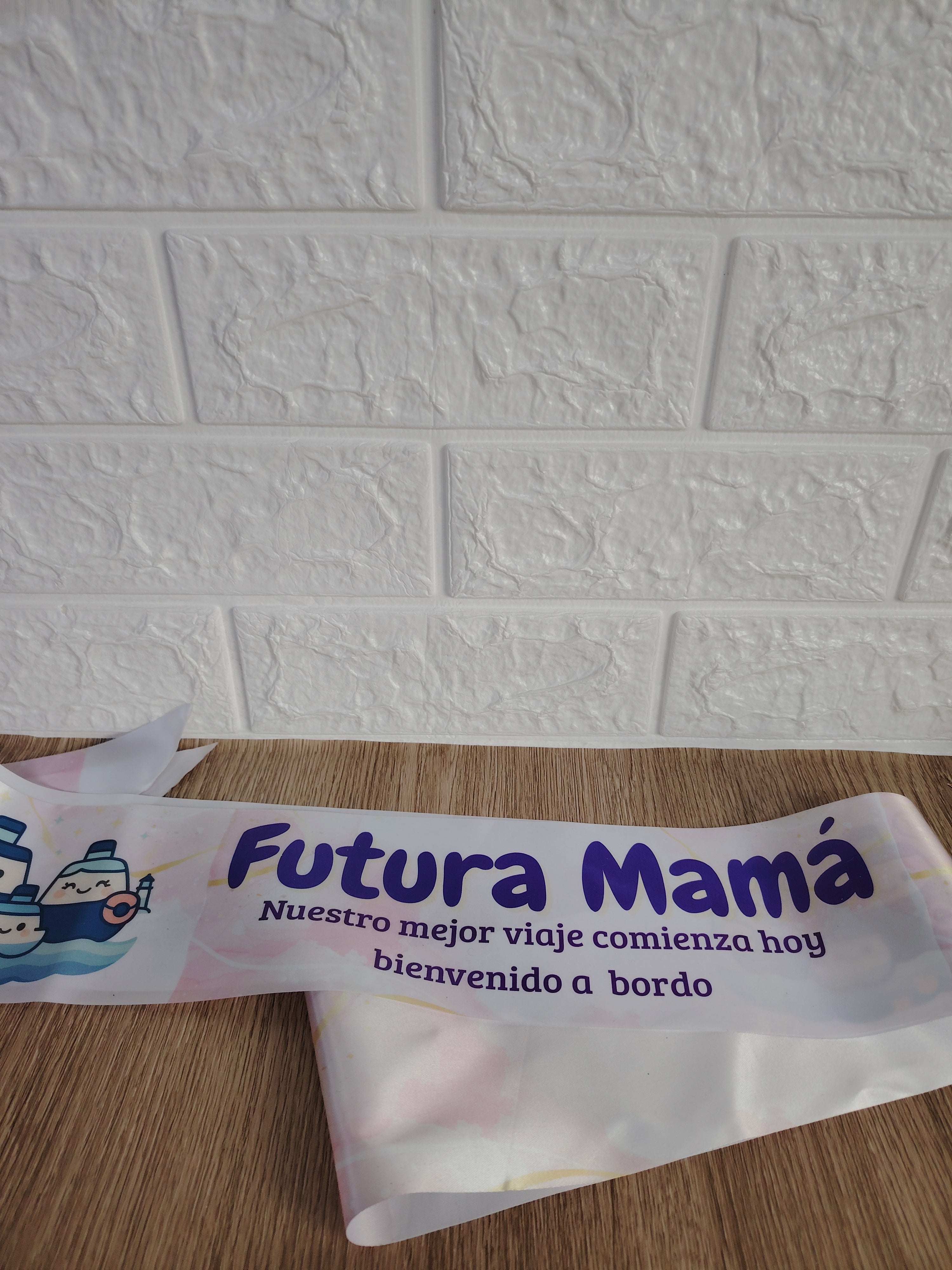 Banda personalizada Futuro Papá para baby shower