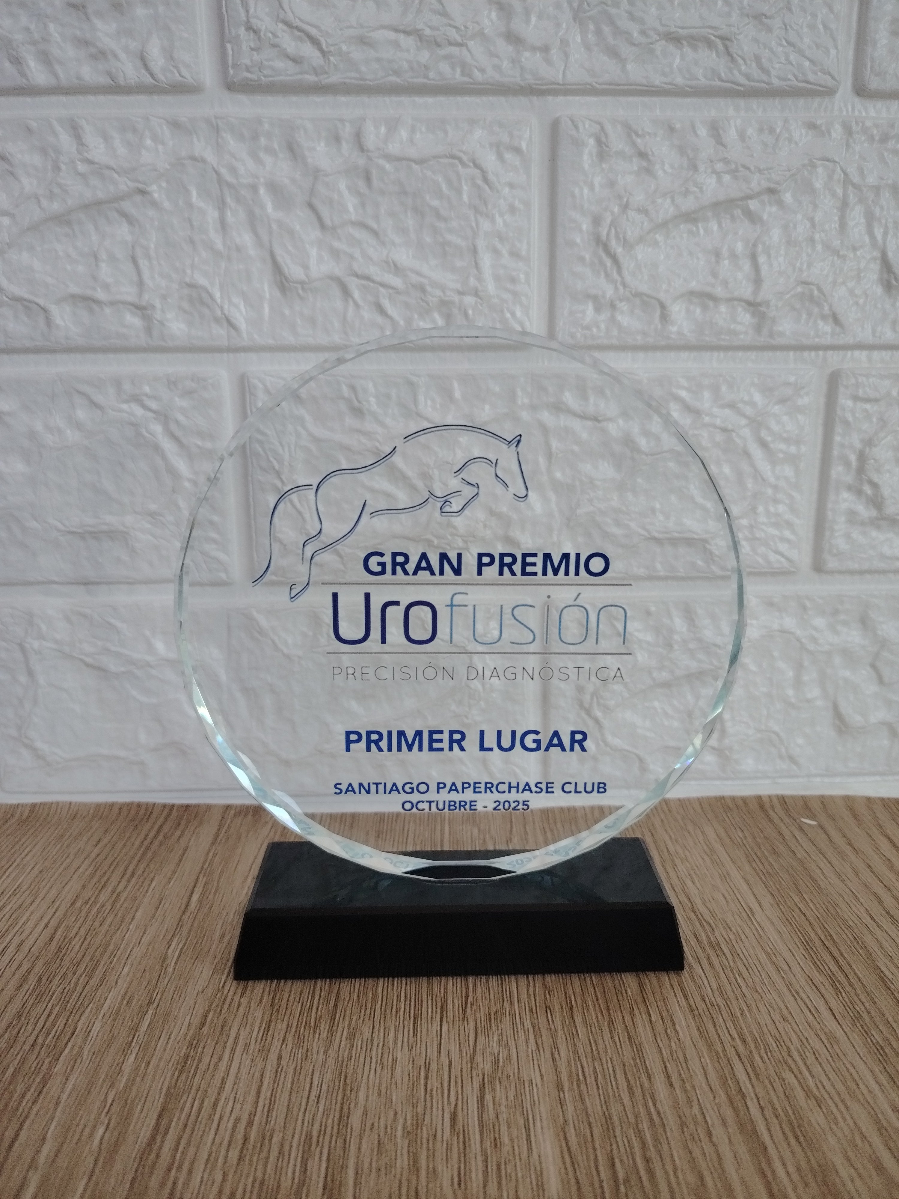 Trofeo Galvano de Cristal "Prisma"