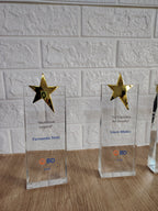 Trofeo Galvano de Cristal con estrella