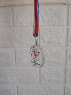 Medalla Cristal con cinta tricolor