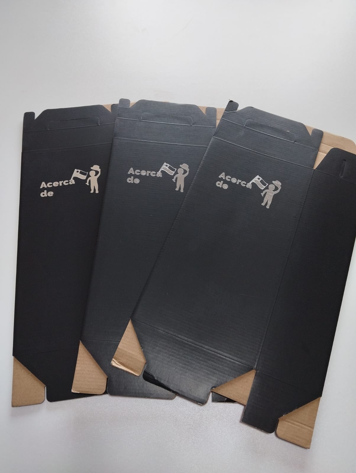 Caja autoarmable con asas, para 2 botellas de Vino