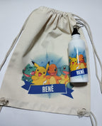 PACK MORRAL ALGODÓN + BOTELLA DE AGUA PERSONALIZADOS
